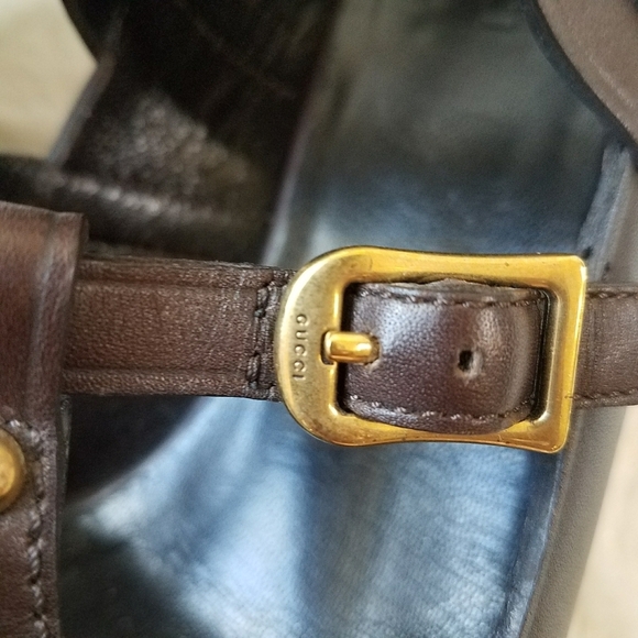 Authentic Gucci Studded Leather Heels - Picture 7 of 12